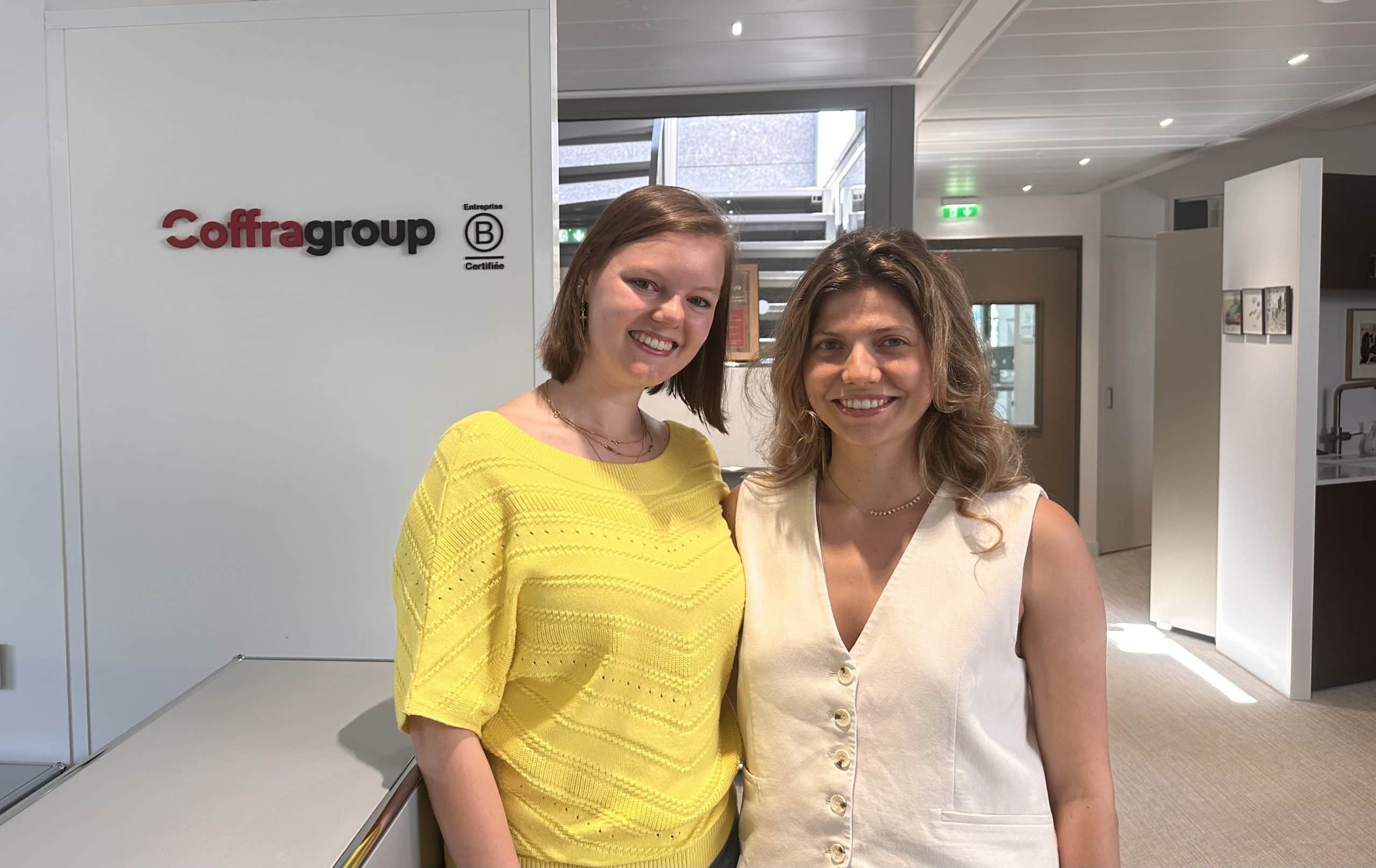 Coffra group welcomes two students from Vlerick Business School.